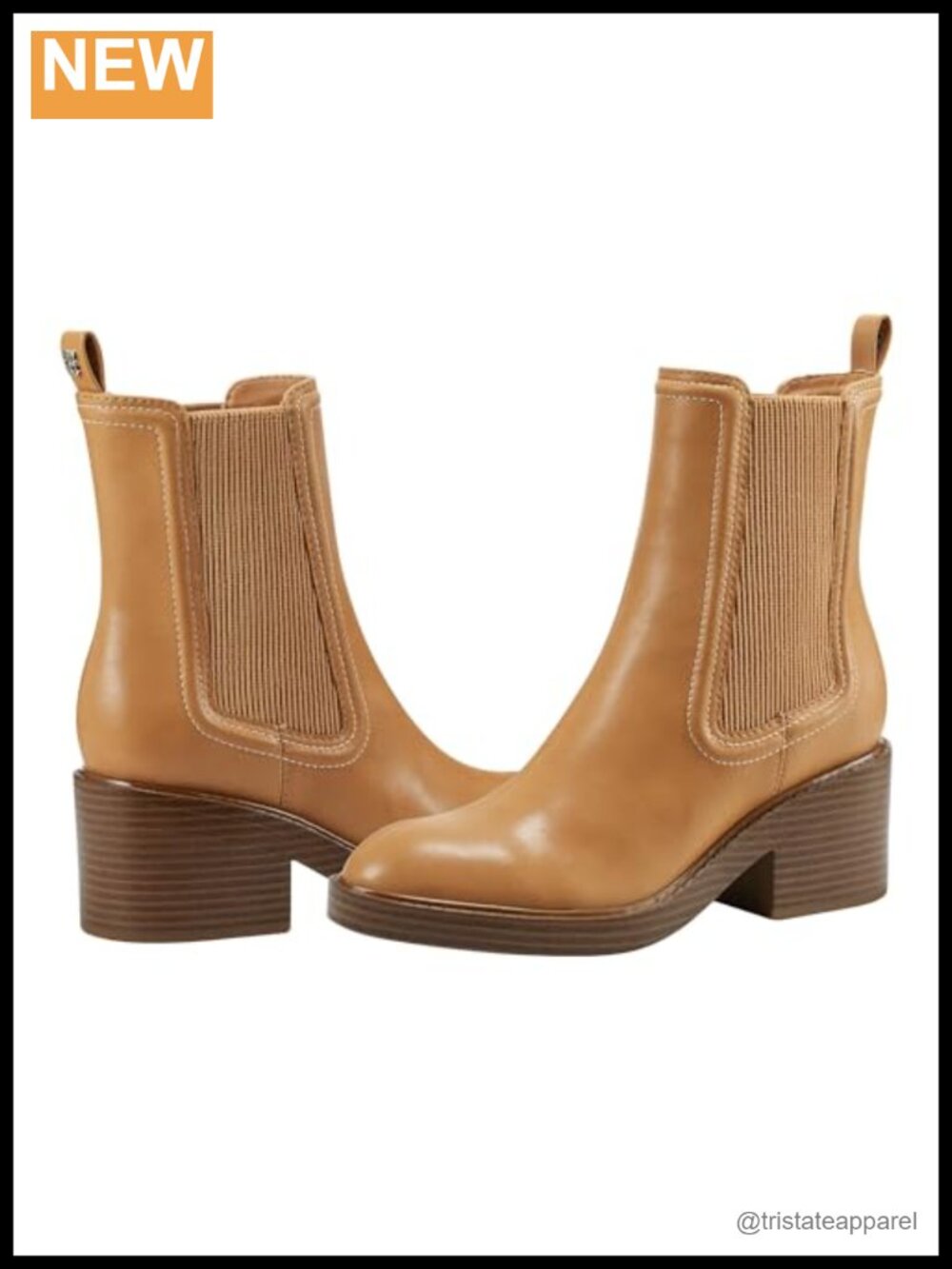 Bandolino Enisy Ankle Booties Pull-On Faux Leather Block Heel